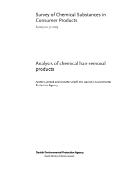 Analysis of chemical hair-removal products