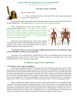 Evolutionary origin of life is impossible!