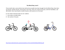 The Wheel Shop, Level C Three months later, some