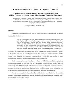 christian implications of globalization