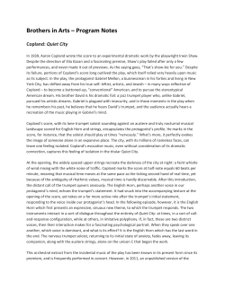 Brothers in Arts – Program Notes
