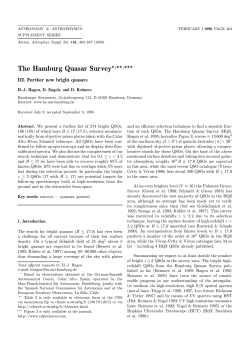 - Astronomy and Astrophysics Supplement Series