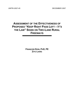 ASSESSMENT OF THE EFFECTIVENESS OF PROPOSED &ldquo;KEEP
