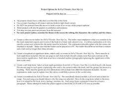 To Kill a Mockingbird Project Rubric