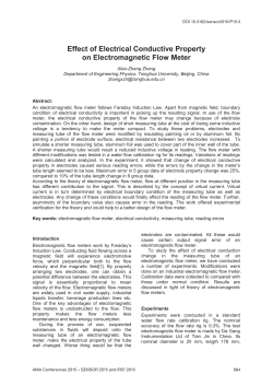 Effect of Electrical Conductive Property on Electromagnetic Flow Meter