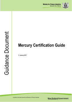Mercury Certification Guide
