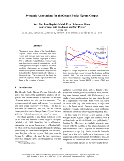 Syntactic Annotations for the Google Books NGram Corpus