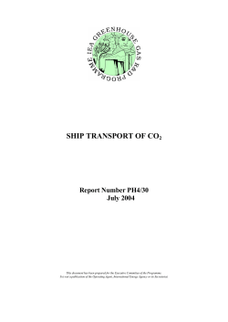 Ship Transport of CO2