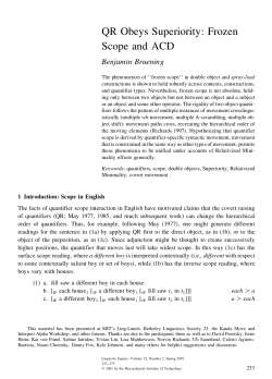 QR Obeys Superiority: Frozen Scope and ACD