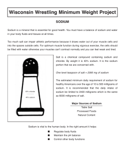 Sodium Information