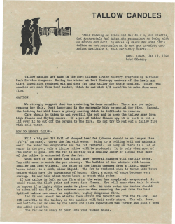 tallow candles - NPSHistory.com