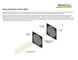 How polarizers block light