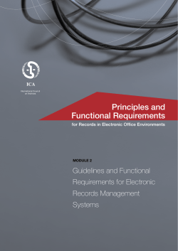 Module 2: Guidelines and Functional Requirements for Electronic