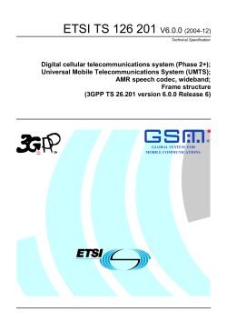 ETSI TS 126 201 V6.0.0