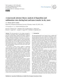 A macroscale mixture theory analysis of deposition