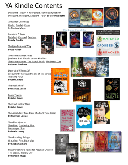 YA Kindle Contents