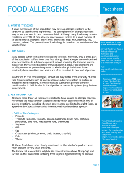 food allergens