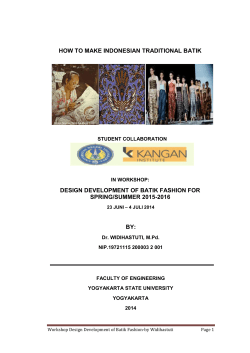 HOW TO MAKE INDONESIAN TRADITIONAL BATIK DESIGN