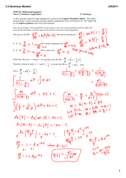 3.2 Nonlinear Models - Monroe Community College