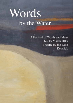 by the Water - Ways With Words