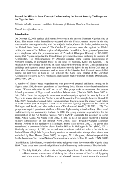 Beyond the Militarist State Concept: Understanding the Recent