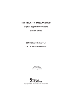 TMS320C6713, TMS320C6713B DSPs Silicon