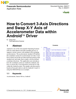 AN4317, How to Convert 3-Axis Directions and Swap XY Axis