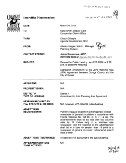 2014-04-22 Community, Environmental and Development Services