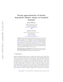 Strong approximation of density dependent