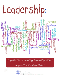 A Guide for Promoting Leadership skills in
