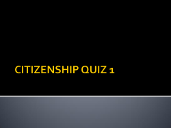Citizenship Questions