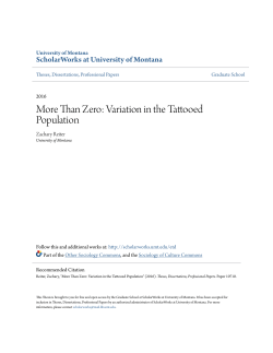 Than Zero: Variation in the Tattooed Population