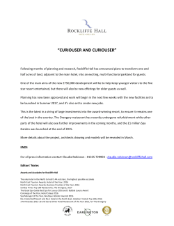 Rockliffe Hall Announces New Land Development