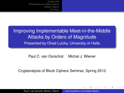 Improving Implementable Meet-in-the