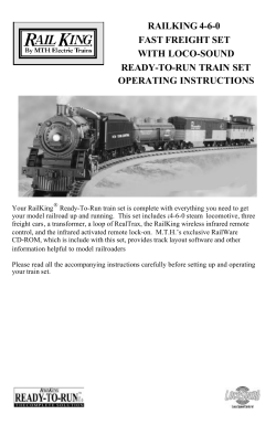 railking 4-6-0 fast freight set with loco-sound ready-to