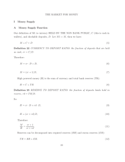 Notes: Money Market and Inflation Tax