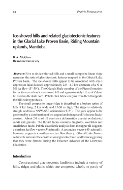 Ice-shoved hills and related glaciotectonic features