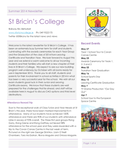 Summer 2014 Newsletter