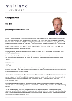 CV - Maitland Chambers