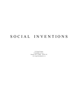 socialinventions - The Innovation Journal