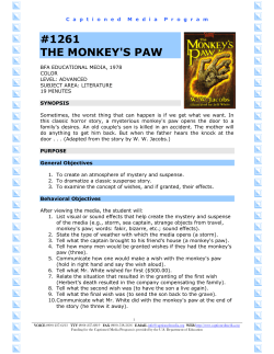 THE MONKEY`S PAW