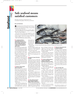 Safe seafood questions and answers