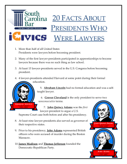 Presidents Day Fact Sheet