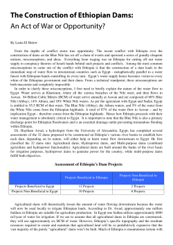02- The Construction of Ethiopian Dams