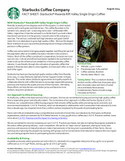 Starbucks Coffee Company