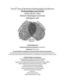 Northwest Anthropology