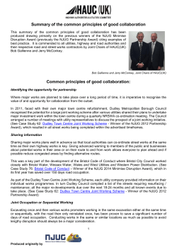 HAUC(UK) Principles of Good Collaboration