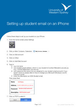 Setting up student email on an iPhone