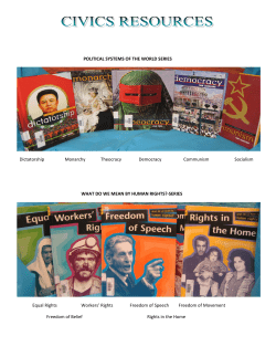 POLITICAL SYSTEMS OF THE WORLD SERIES Dictatorship