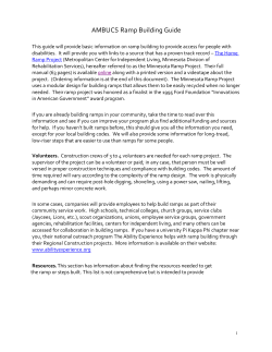 AMBUCS Ramp Building Guide